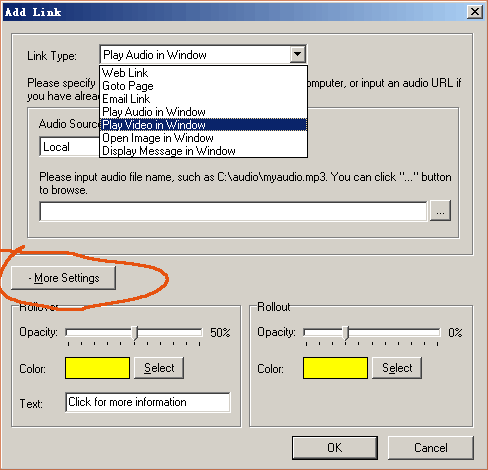 Set Link Properties